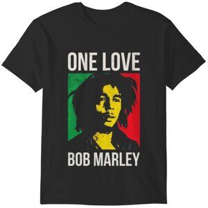 Bob Marley One Love T-Shirt Reggae Music Icon Vintage Fan Tee 99